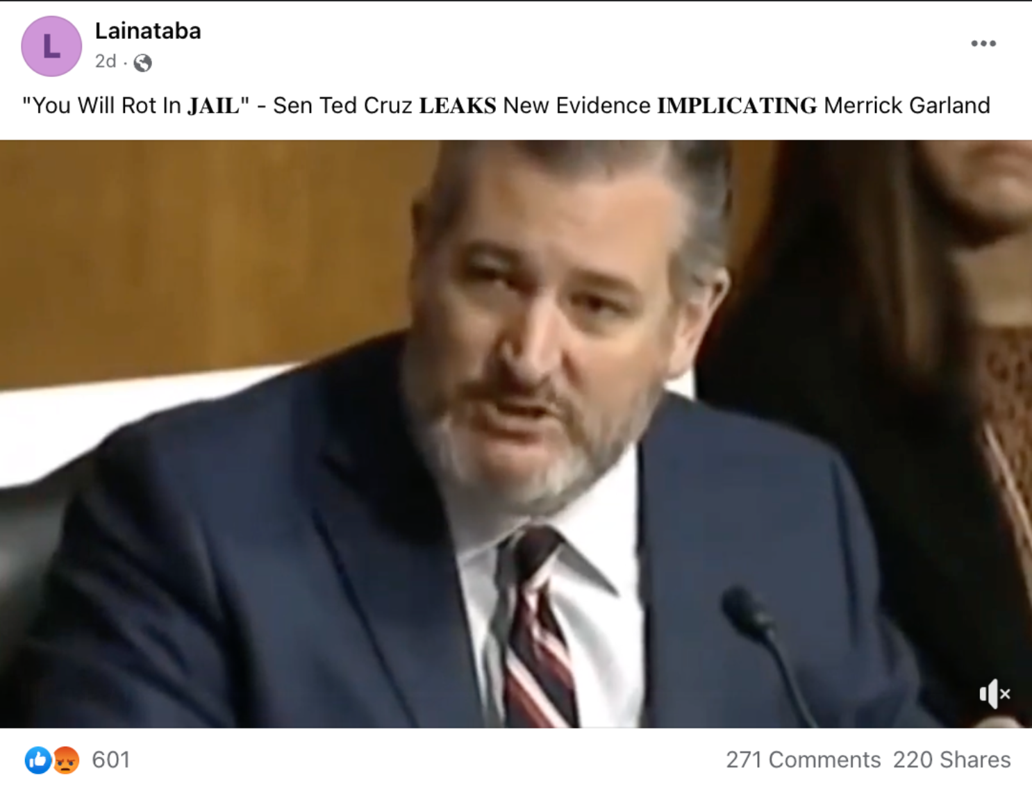 Fact Check Ted Cruz Did Not Say Merrick Garland Will Rot In Jail Lead Stories 3811